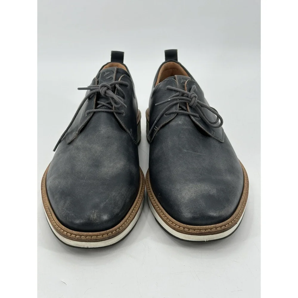 ECCO ST.1‎ Hybrid Leather Plain Toe Oxford Shoes Men's Size 11-11.5 Blue
